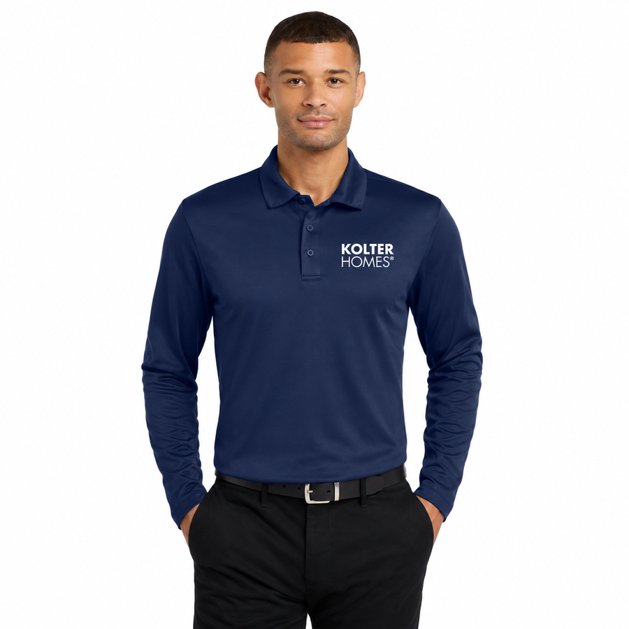 Port Authority Silk Touch Long Sleeve Polo
