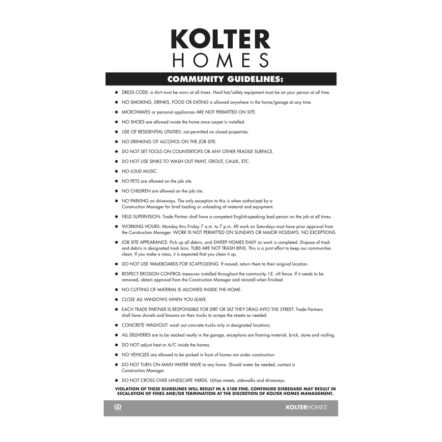 Community Guidelines 9x14 Outdoor Sticker