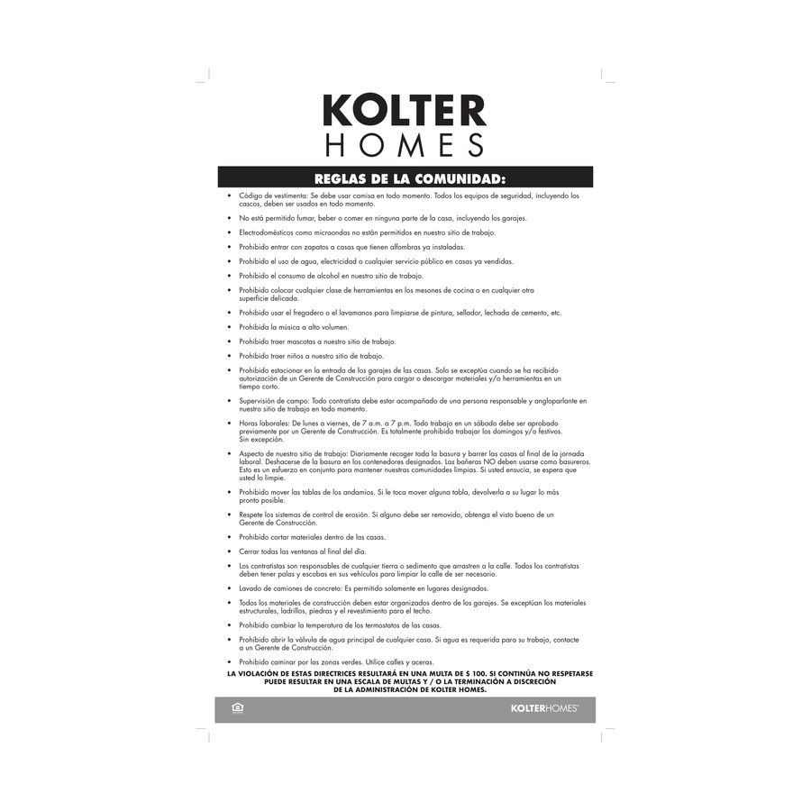 Community Guidelines 9x14 Outdoor Sticker