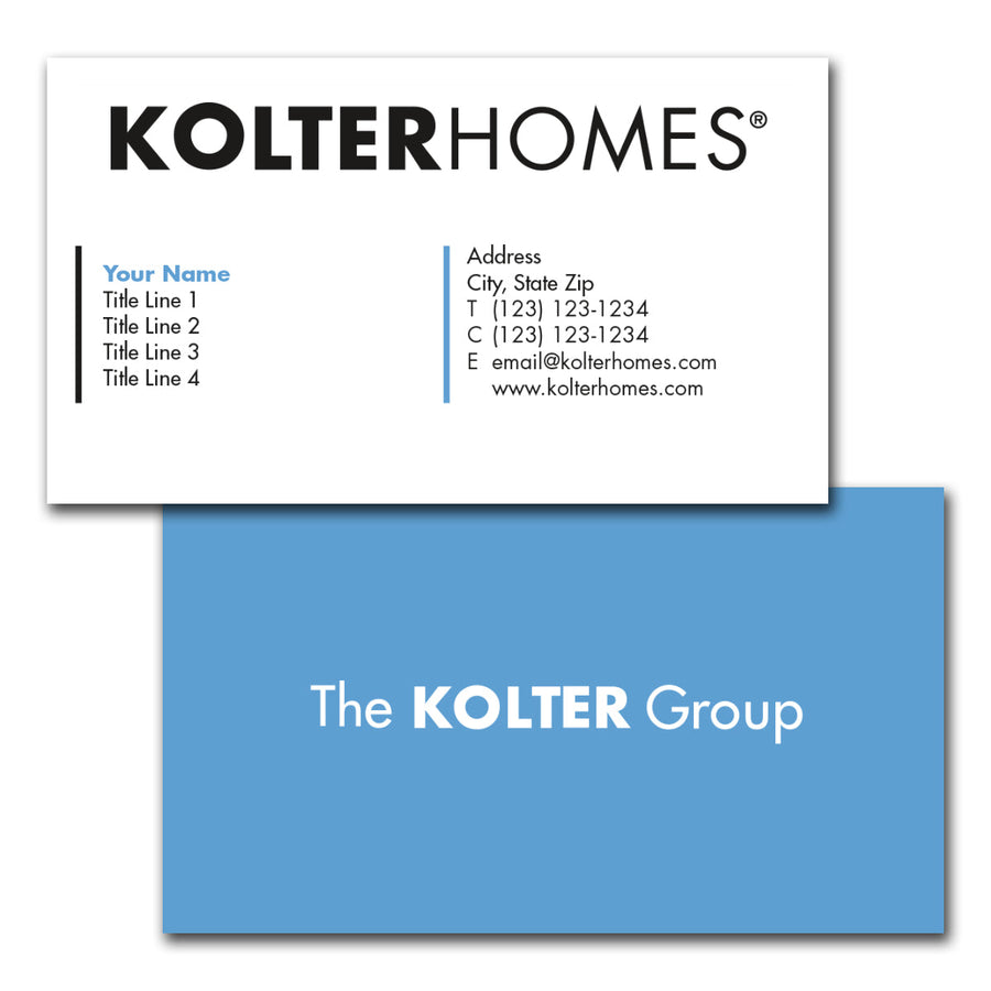 Kolter Homes Business card
